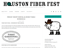 Tablet Screenshot of houstonfiberfest.com